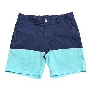 Vineyard Vines Cobalt Blue Teal‎ Color Block 7"
Breaker Shorts Casual Sz 32